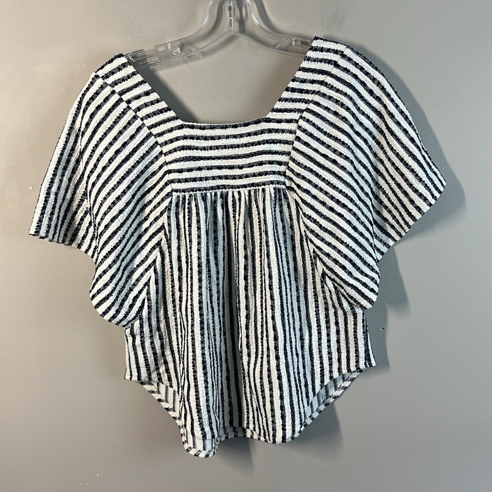 Madewell Texture & Thread Butterfly Top in Isley Stripe Top Size XS - Picture 5 of 13